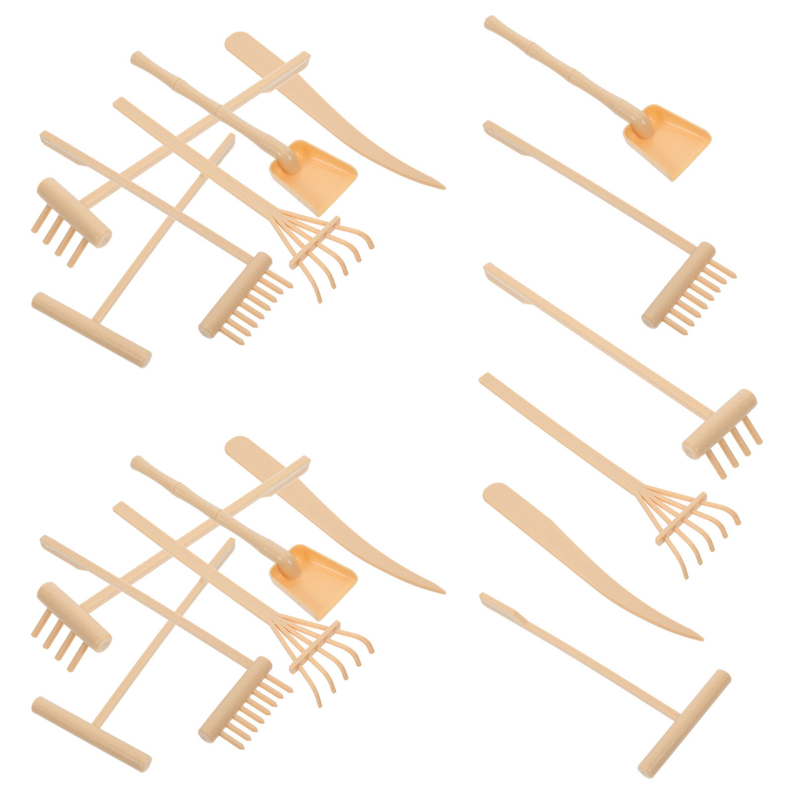 Zen Gardening Tools - 4Sets Mini Zen Garden Sand Rake