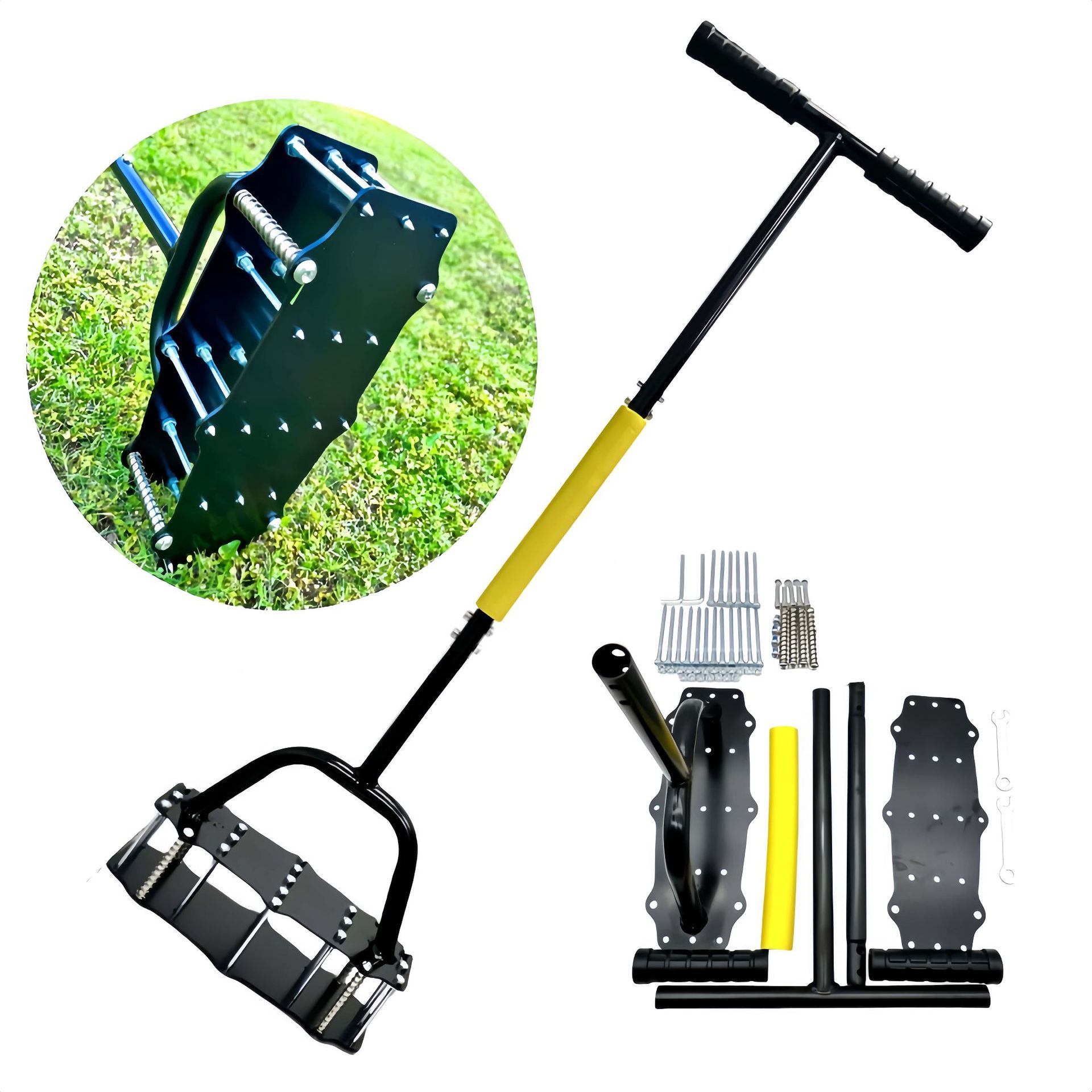 Gardening Tools Of - Industrial Grade Manual Soil Turner Spring-Loaded