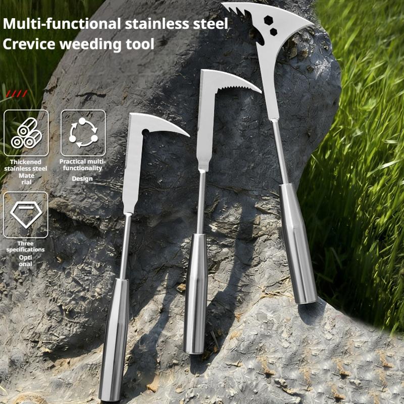 Gardening Tools To Remove Weeds - L-Shaped Stainless Steel Crevice Weeding Tool