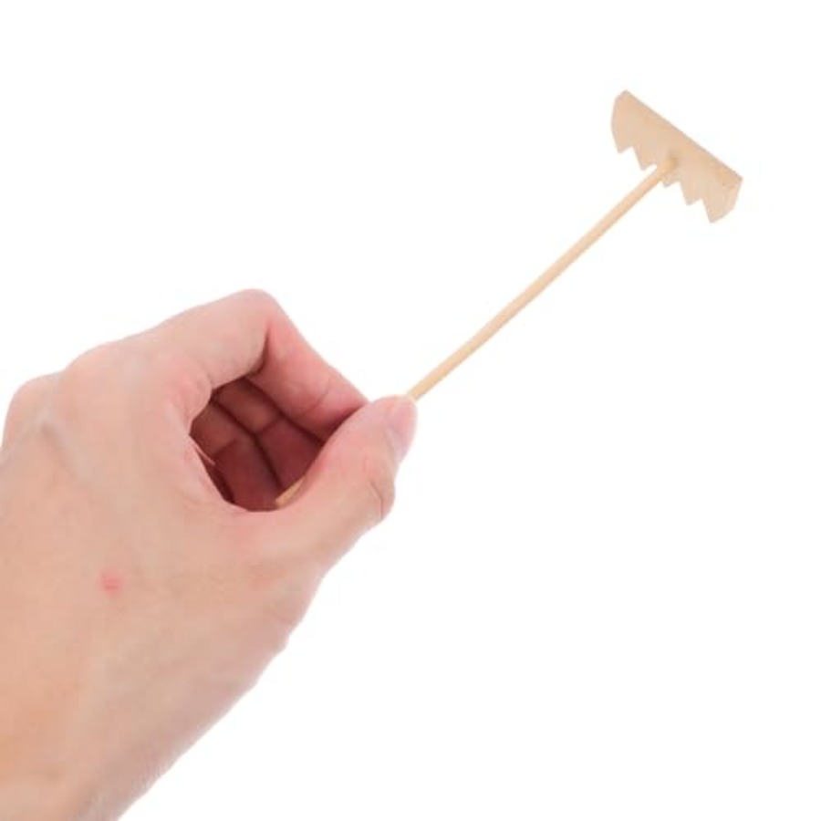 Bamboo Mini Rake Set 4 Pcs for - Zen Gardening Tools 评论和价格