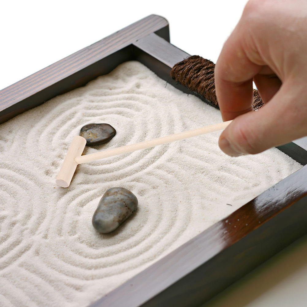 3pcs Bamboo Mini Rake Set For  - Zen Gardening Tools 评论和价格