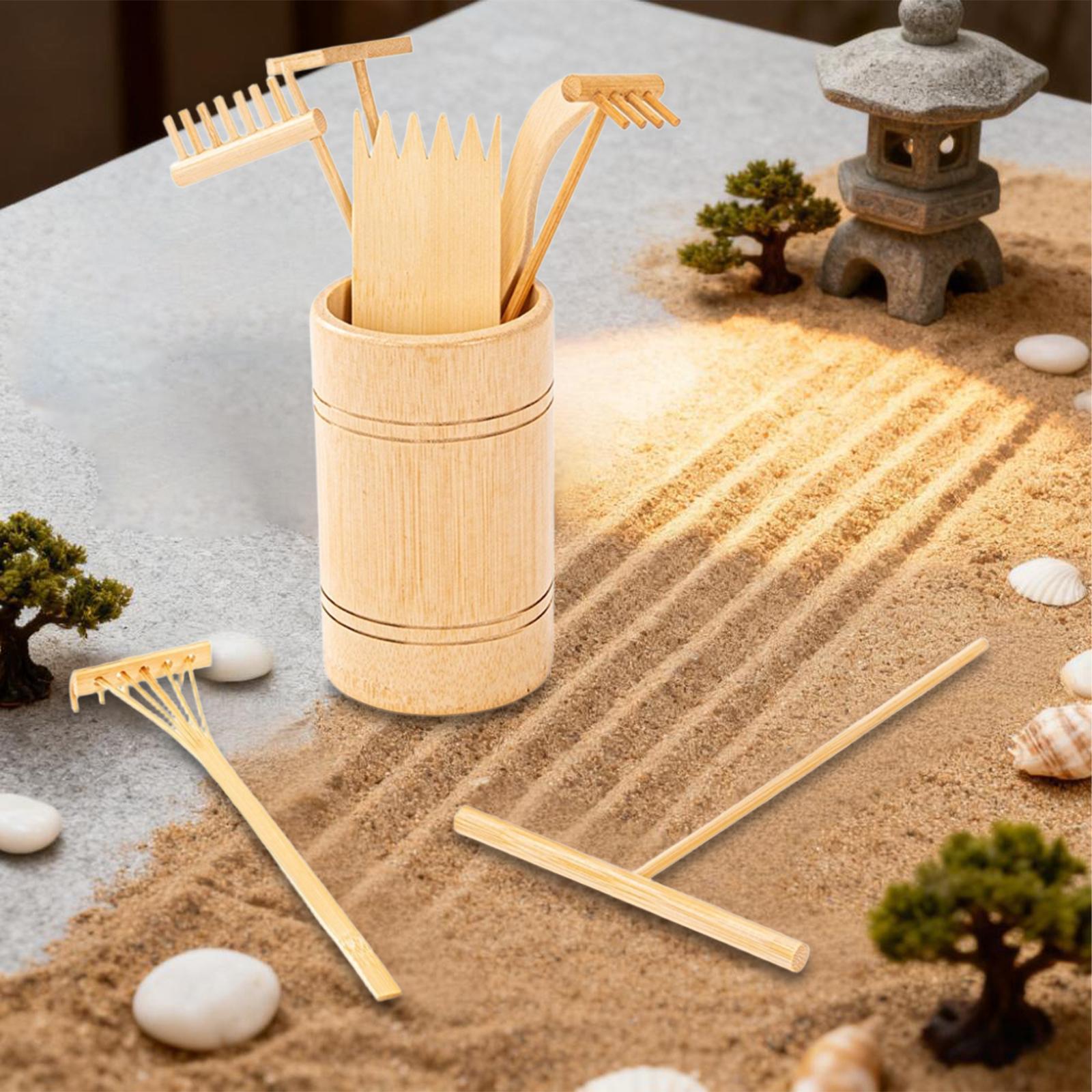 8 Pieces Mini Zen Sand Rake Cr - Zen Gardening Tools 评论和价格