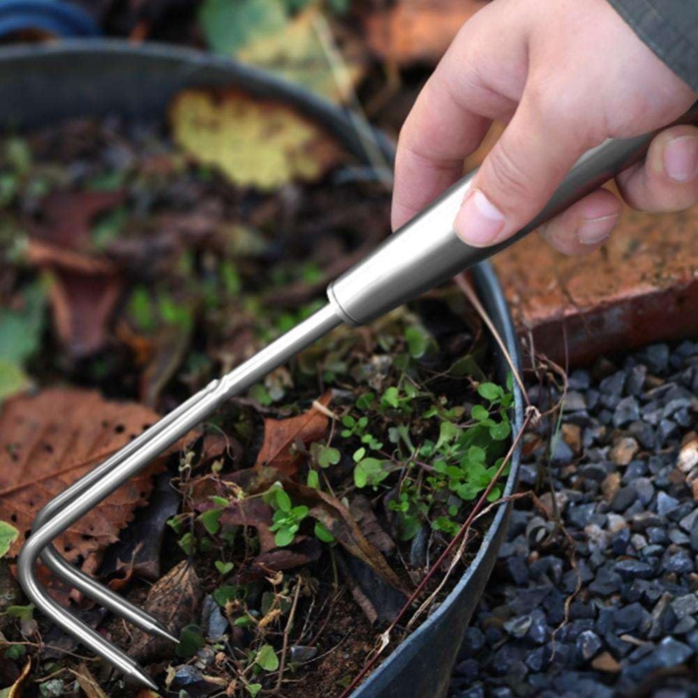 Stainless Steel Weed Puller 2- - Gardening Tools To Remove Weeds 评论和价格