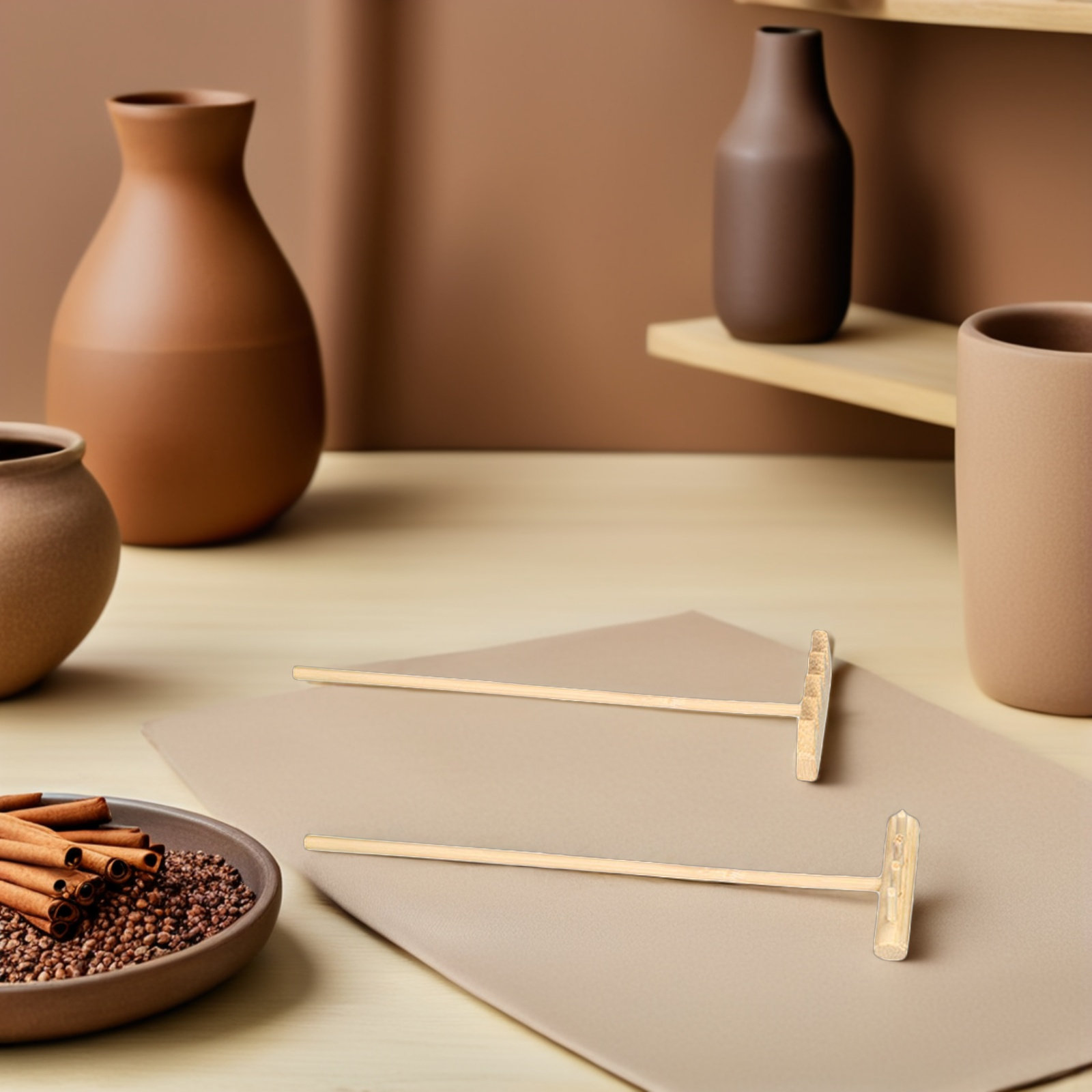 6Pcs Mini Sand Rake Set Bamboo - Zen Gardening Tools 评论和价格