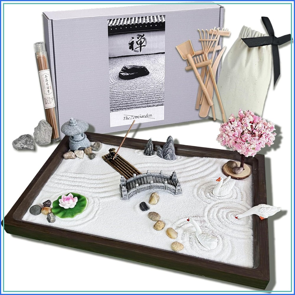SRAYW Zen Garden Kit For Desk  - Zen Gardening Tools 评论和价格