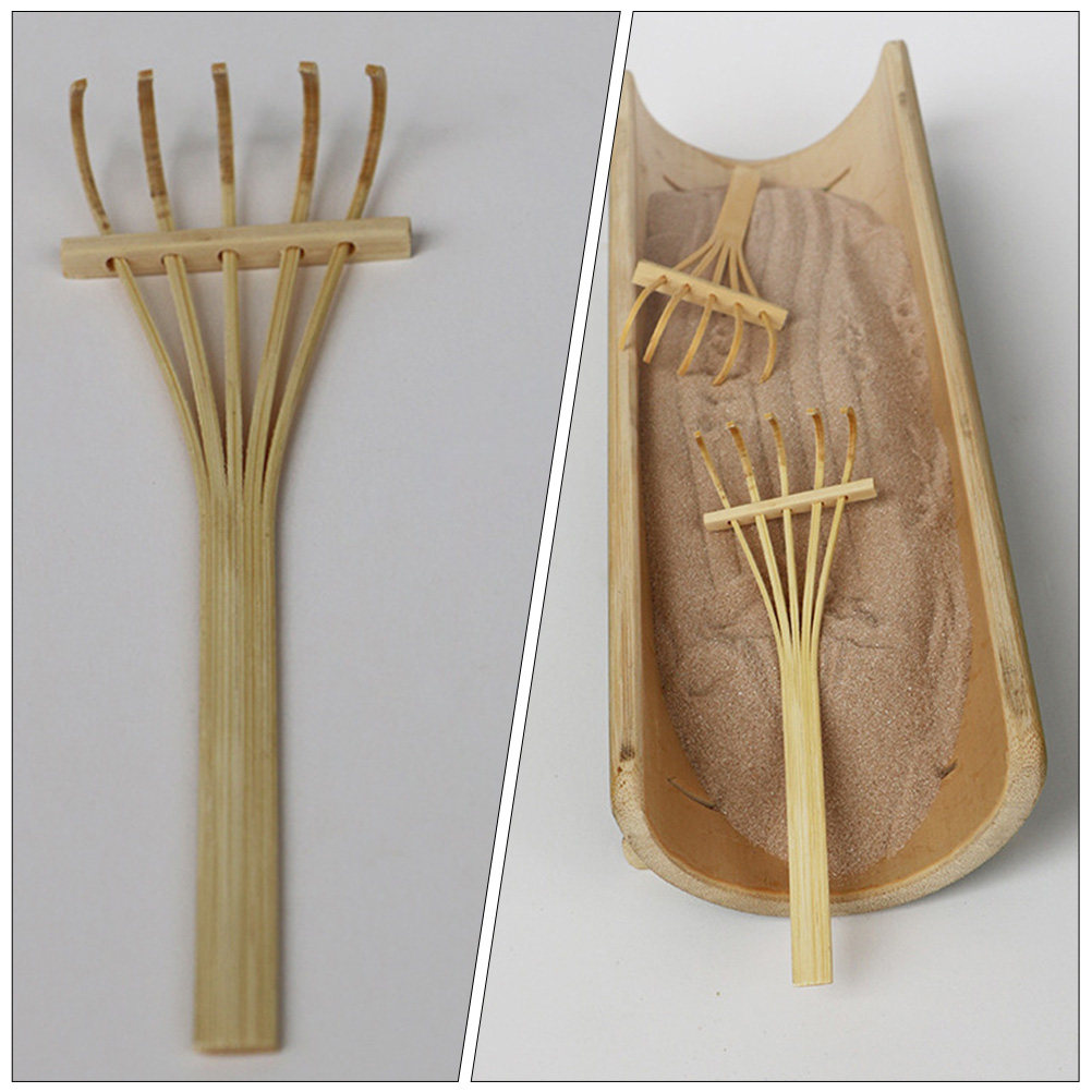2Pcs Farm Sand Table Rake Acce - Zen Gardening Tools 评论和价格