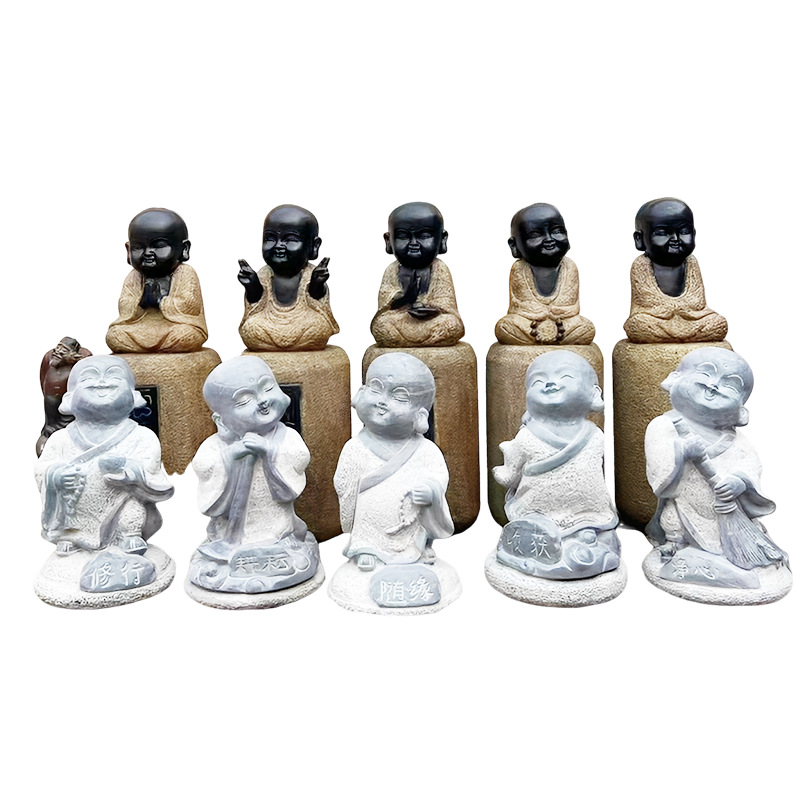 Little novice monk ornament Sc - Zen Gardening Tools 评论和价格