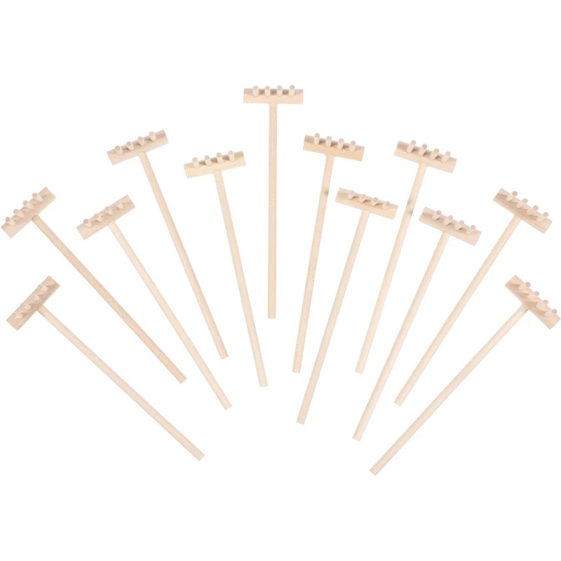 6pcs Mini Bamboo Rake Set for  - Zen Gardening Tools 评论和价格