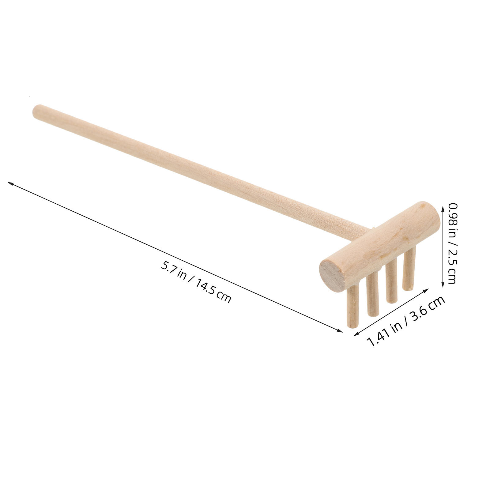 Miniature Bamboo Sand Rake for - Zen Gardening Tools 评论和价格