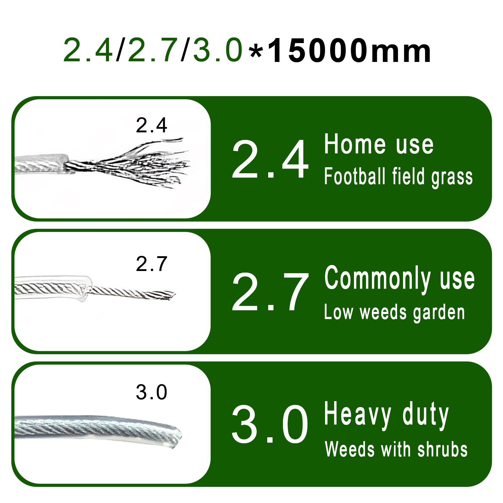 COSY 10M/15M Steel Wire Nylon  - Gardening Tools Long 评论和价格