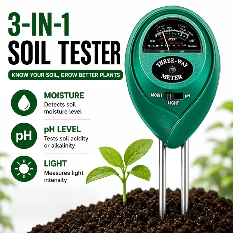 3-in-1 Soil Tester (Moisture,  - Soil Ph Meter 评论和价格