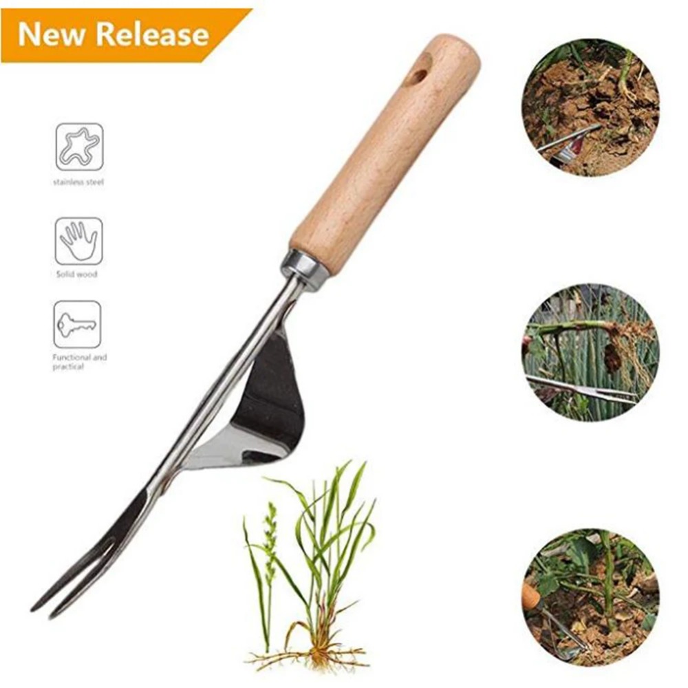 1pcs Wood Handle Stainless Ste - Gardening Tools To Remove Weeds 评论和价格