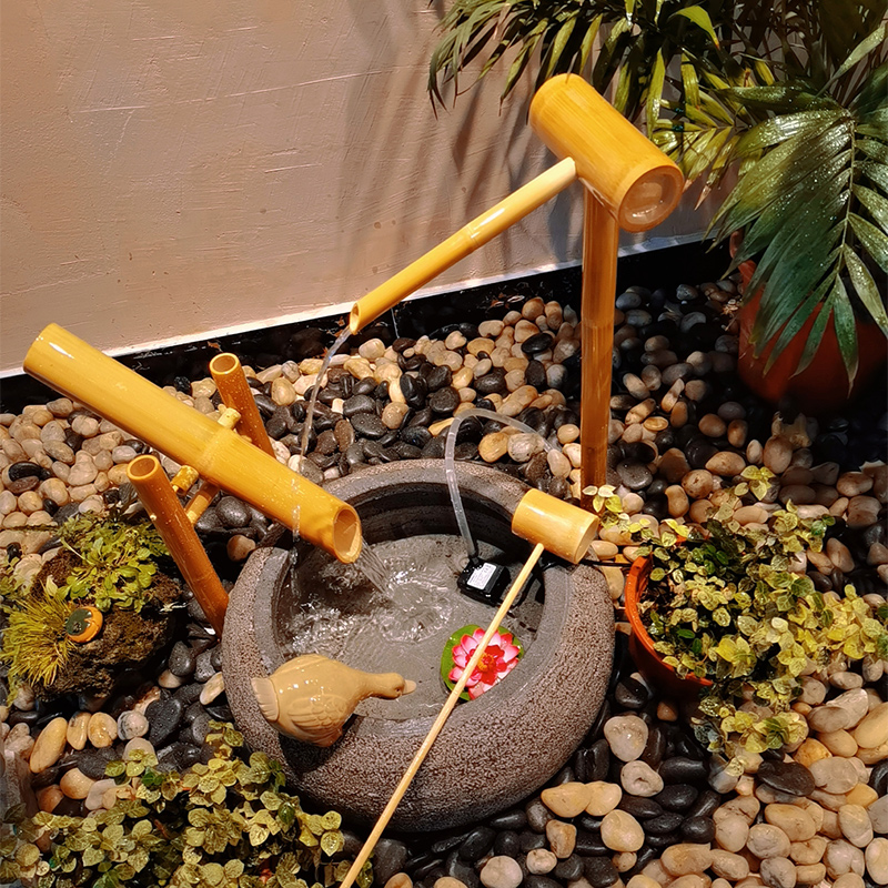 Japanese bamboo Jinglu stone b - Zen Gardening Tools 评论和价格