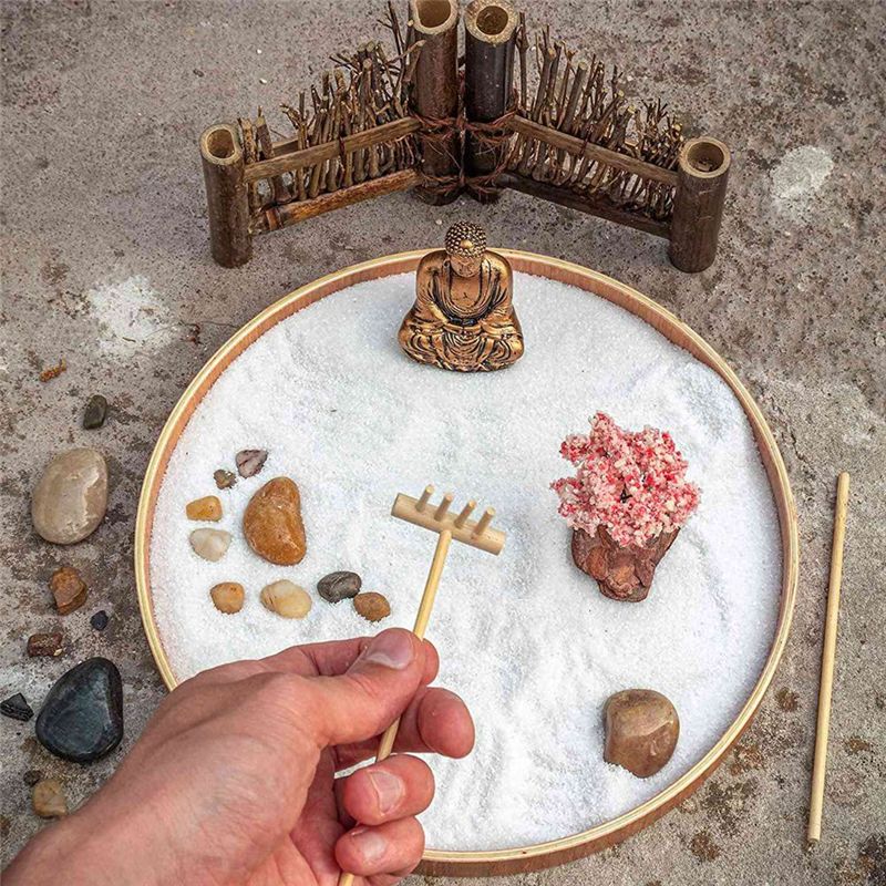 AT29-3X Mini Japanese Zen Gard - Zen Gardening Tools 评论和价格