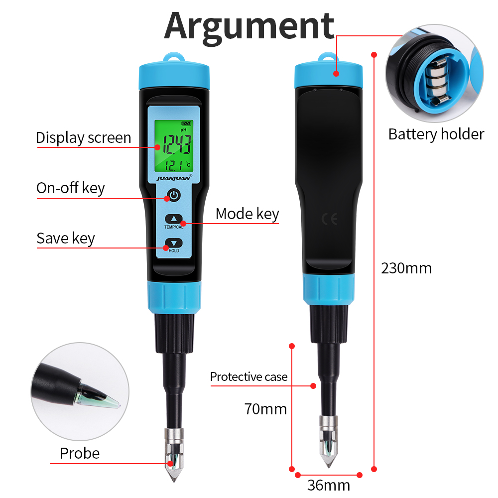 Food PH Meter with Stainless S - Soil Ph Meter 评论和价格