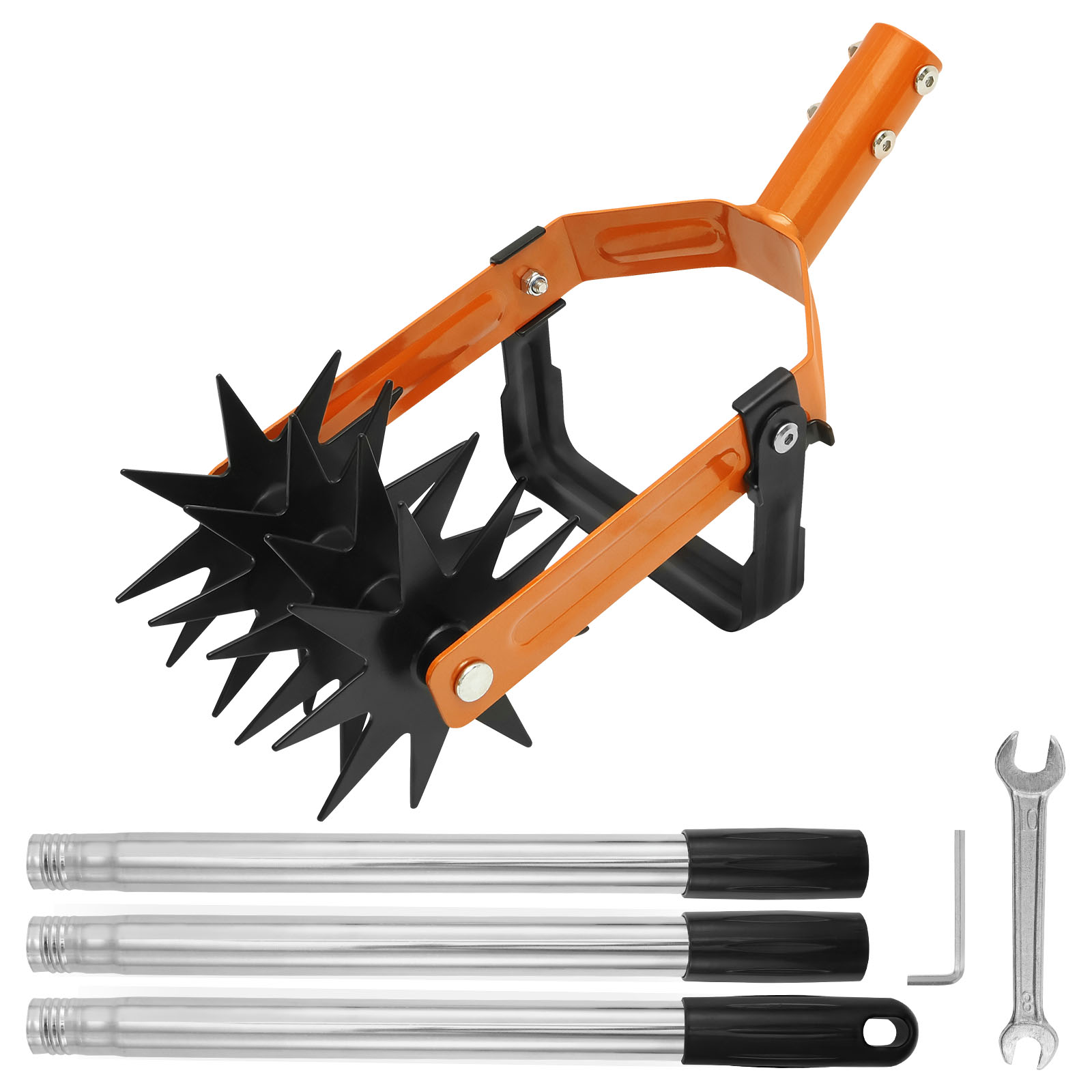 New 2-in-1Tiller Tool Stainles - Gardening Tools Long 评论和价格