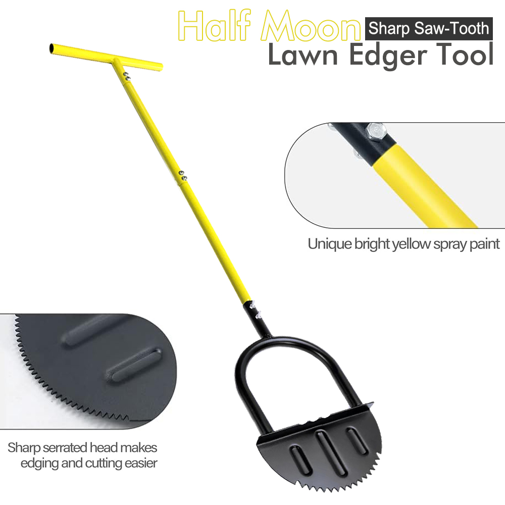 Half Moon Lawn Edger with Long - Gardening Tools Edger 评论和价格