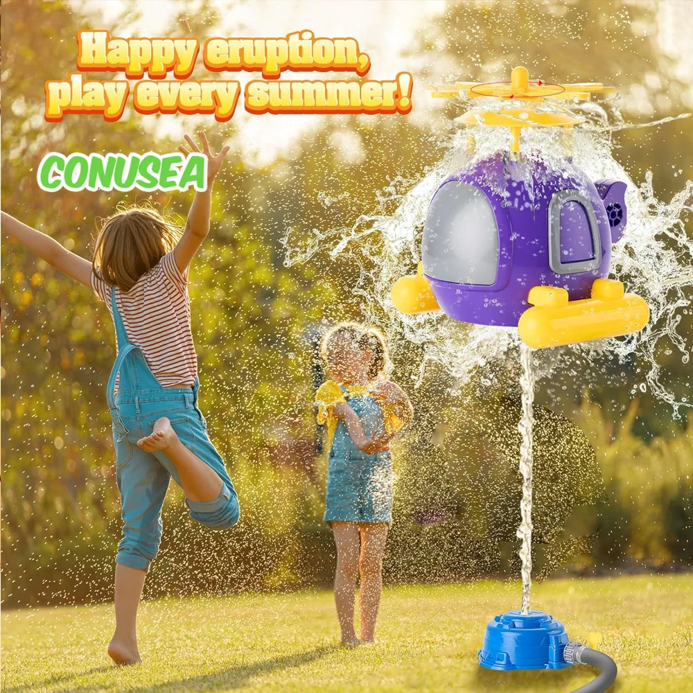 Helicopter Sprinkler Water Toy - Gardening Tools Girls 评论和价格